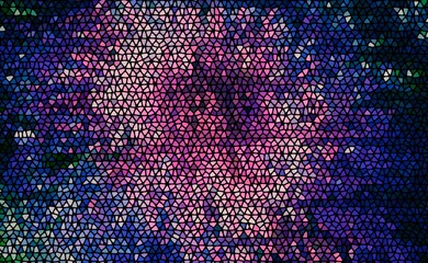 Stained Glass Space Illustration Background Purple