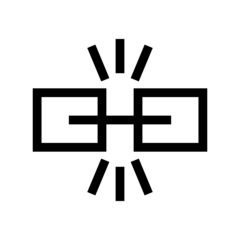 Fototapeta premium broken link icon or logo isolated sign symbol vector illustration - high quality black style vector icons 