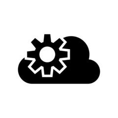 cloud network icon or logo isolated sign symbol vector illustration - high quality black style vector icons
