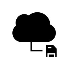 cloud services icon or logo isolated sign symbol vector illustration - high quality black style vector icons
