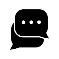 conversation icon or logo isolated sign symbol vector illustration - high quality black style vector icons
