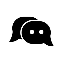 conversation icon or logo isolated sign symbol vector illustration - high quality black style vector icons
