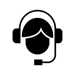 customer support icon or logo isolated sign symbol vector illustration - high quality black style vector icons
