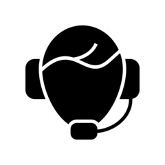 customer support icon or logo isolated sign symbol vector illustration - high quality black style vector icons
