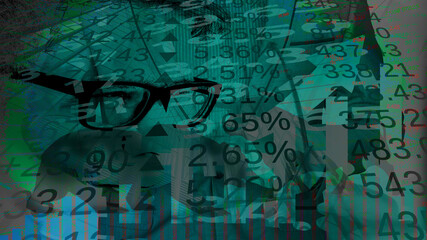 Stock market texture background