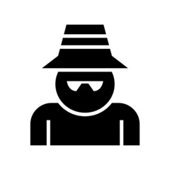 hacker icon or logo isolated sign symbol vector illustration - high quality black style vector icons
