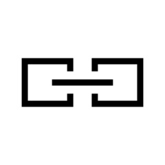 Obraz premium link icon or logo isolated sign symbol vector illustration - high quality black style vector icons 