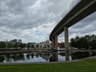 Obraz premium Bridge in the center of Stavanger, Norway