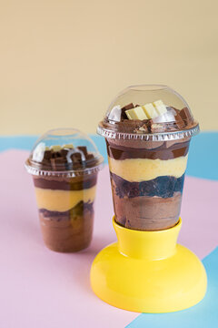 Cup of Happiness - Chocolate Mousse, Chocolate Brownie and Powdered Cream
