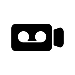 video camera icon or logo isolated sign symbol vector illustration - high quality black style vector icons
