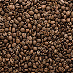 сoffee beans texture. сoffee beans background. close-up of сoffee beans top view