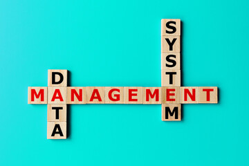DMS, data management system crossword concept