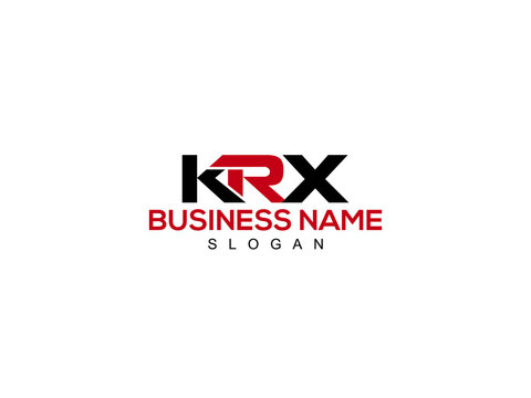 Letter KRX Logo, Creative krx Logo Letter Vector Stock