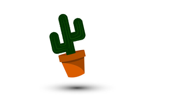icona, cactus, pianta grassa, piantina