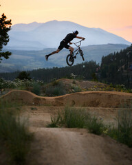 Dirt jumps in the Rocky Mountains