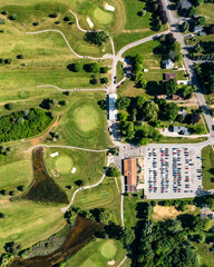 Fototapeta premium Golf course from above