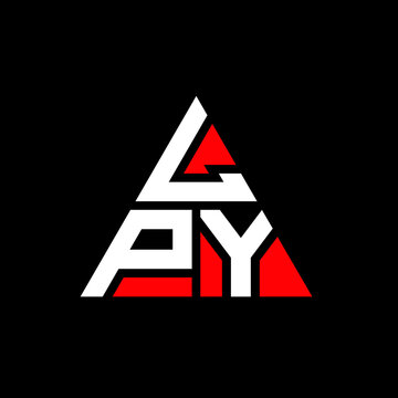 LPY triangle letter logo design with triangle shape. LPY triangle logo design monogram. LPY triangle vector logo template with red color. LPY triangular logo Simple, Elegant, and Luxurious Logo. LPY 