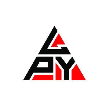 LPY triangle letter logo design with triangle shape. LPY triangle logo design monogram. LPY triangle vector logo template with red color. LPY triangular logo Simple, Elegant, and Luxurious Logo. LPY 