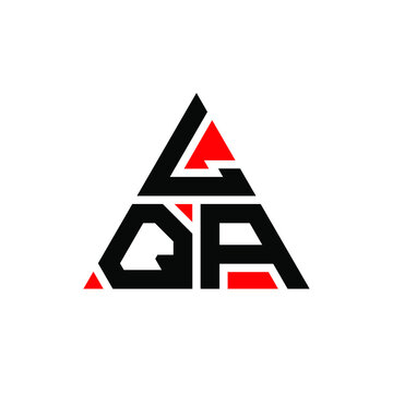 LQA triangle letter logo design with triangle shape. LQA triangle logo design monogram. LQA triangle vector logo template with red color. LQA triangular logo Simple, Elegant, and Luxurious Logo. LQA 