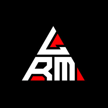 LRM triangle letter logo design with triangle shape. LRM triangle logo design monogram. LRM triangle vector logo template with red color. LRM triangular logo Simple, Elegant, and Luxurious Logo. LRM 