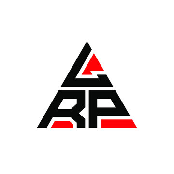 LRP triangle letter logo design with triangle shape. LRP triangle logo design monogram. LRP triangle vector logo template with red color. LRP triangular logo Simple, Elegant, and Luxurious Logo. LRP 