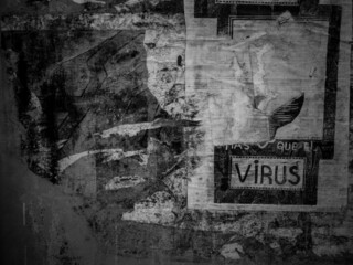 virus poster urban art