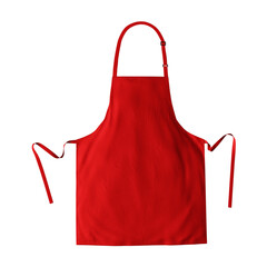 Make your fantastic design or logo artistic with this Luxurious Apron Mockup In Fiery Red Color. - obrazy, fototapety, plakaty