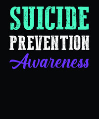 Suicide prevention t-shirt design.