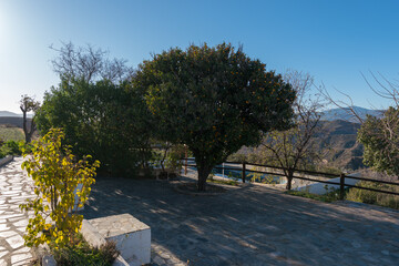 terrace of a country house in southern Spain