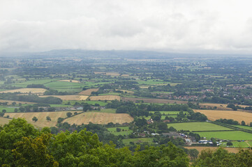 aerial view of the countryside