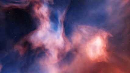 nebula gas cloud in deep outer space