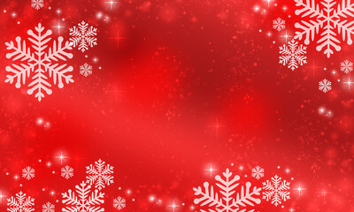 Decorative red festive background, Christmas card.