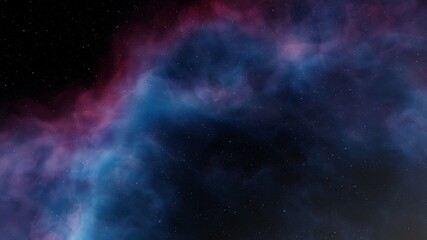 Plakat nebula gas cloud in deep outer space