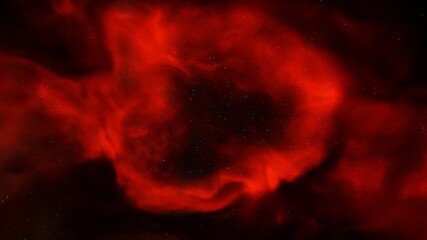 nebula gas cloud in deep outer space