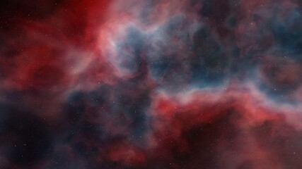 nebula gas cloud in deep outer space