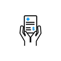 medical health insurance icon vector