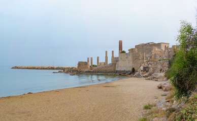 Avola (Sicilia, Italy) - A little marine city with awesome golden beach, in province of Syracuse, island of Sicily. Here a view during the summer.