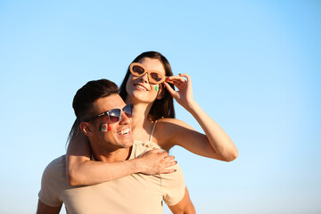 Happy Mexican couple on summer day