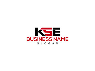 Letter KSE Logo, Creative kse Logo Letter Vector Stock - obrazy, fototapety, plakaty