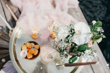 Outdoor decor, bride's fees