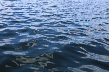 Blue Rippling Lake Water