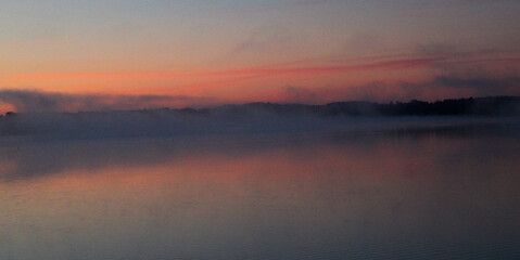 Morning Mist on Lake