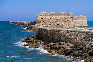Fototapeta na wymiar Koules fortress in Heraklion on the island of Crete in Greece