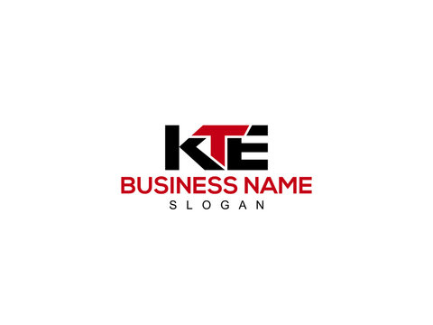 Alphabet KTE Logo Letter Vector For Business