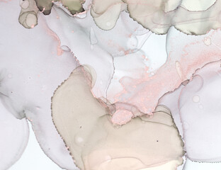 Alcohol Ink Texture. Art Hand Artistic Wall. Silk