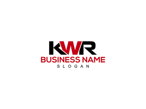 Alphabet KWR Logo Letter  Vector For Business