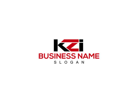 Alphabet KZI Logo Letter Vector For Business