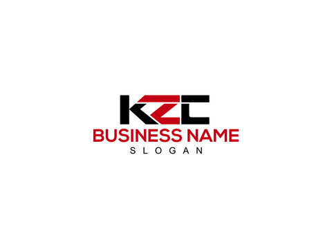 Alphabet KZC Logo Letter Vector For Business