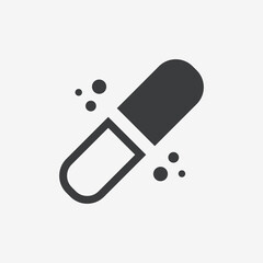 Capsule Pill Flat Vector Icon