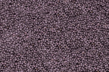 Blueberry texture, in a market a container full of berries 